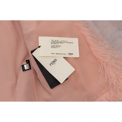 Pre-owned Fendi Pink Mongolian Lamb Jacket