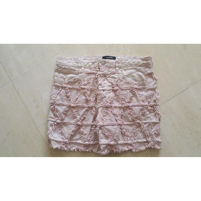 Pre-owned Isabel Marant Pink Cotton - Elasthane Shorts
