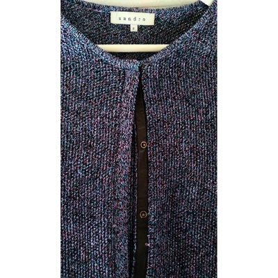 Pre-owned Sandro Blue Synthetic Knitwear
