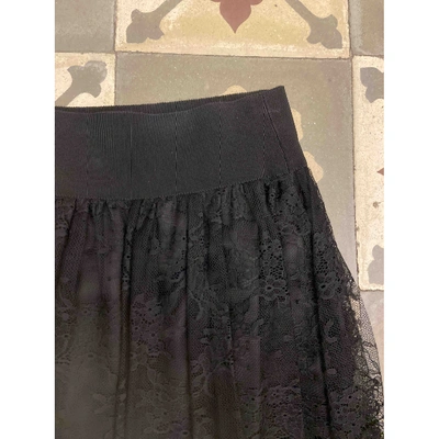 Pre-owned Alberta Ferretti Mid-length Skirt In Black