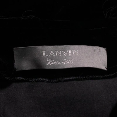 Pre-owned Lanvin Black Velvet Skirt