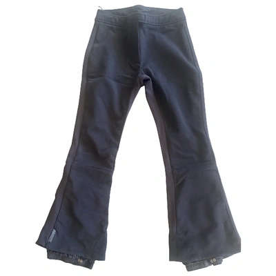 Pre-owned Prada Trousers In Black