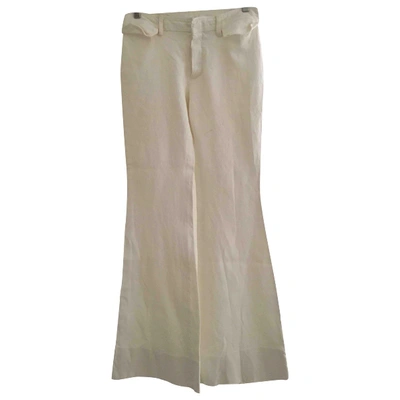 Pre-owned Gucci Large Pants In White