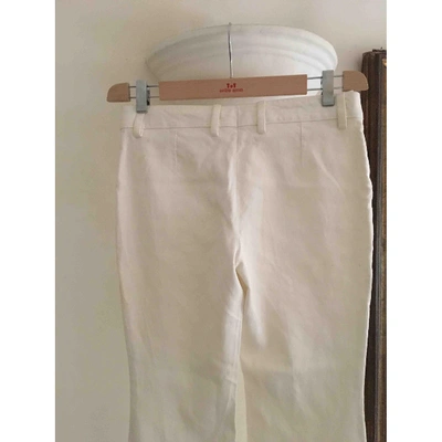 Pre-owned Gucci Large Pants In White