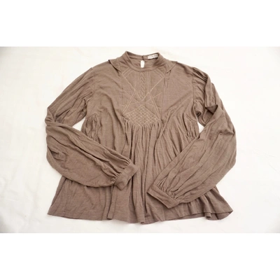 Pre-owned Christian Wijnants Camel  Top