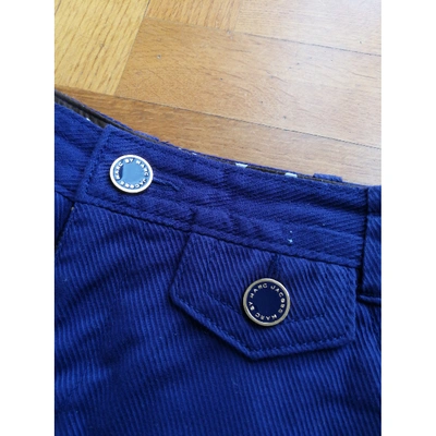 Pre-owned Marc By Marc Jacobs Purple Cotton Shorts