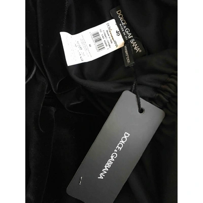 Pre-owned Dolce & Gabbana Velvet Tunic In Black