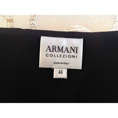 Pre-owned Armani Collezioni Mid-length Skirt In Black