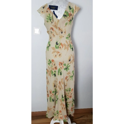 Pre-owned Polo Ralph Lauren Beige Silk Dress