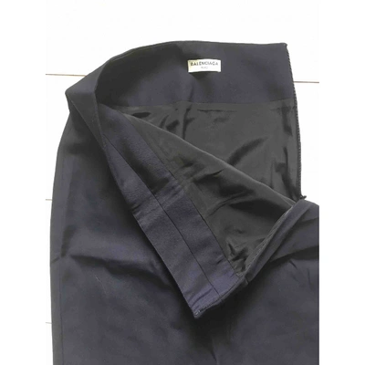 Pre-owned Balenciaga Skirt Suit In Navy