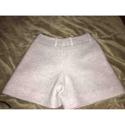 Pre-owned Carven Grey Wool Shorts