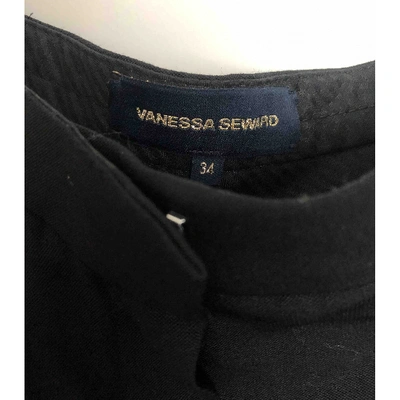 Pre-owned Vanessa Seward Wool Bermuda In Black