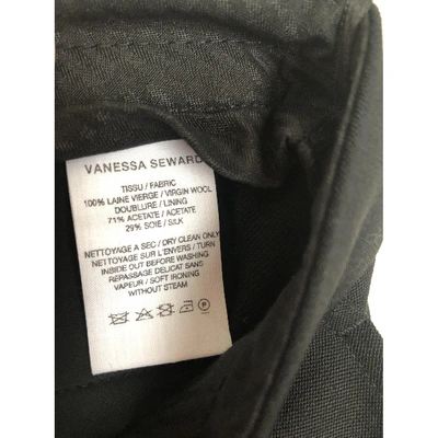 Pre-owned Vanessa Seward Wool Bermuda In Black