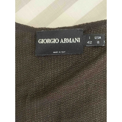 Pre-owned Giorgio Armani Jacket In Brown