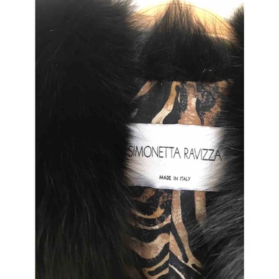 Pre-owned Simonetta Ravizza Black Fox Jacket