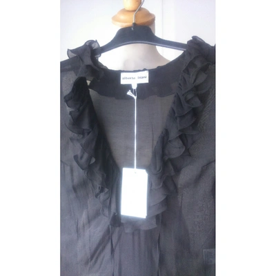 Pre-owned Alberto Biani Silk Dress In Black