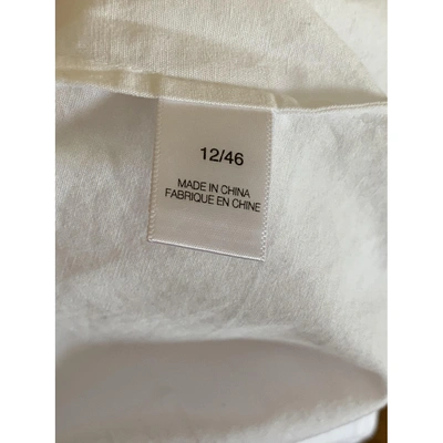 Pre-owned Vera Wang White Cotton Top