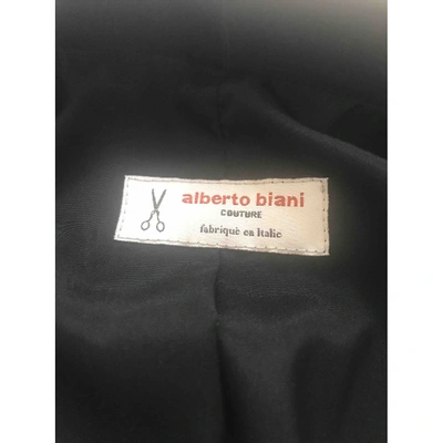ALBERTO BIANI Pre-owned Wool Short Vest In Black