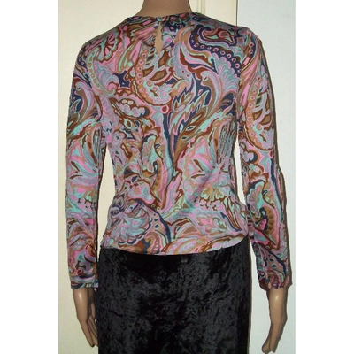 Pre-owned Lanvin Silk Blouse In Multicolour