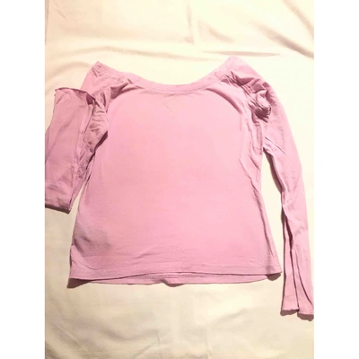 Pre-owned Polo Ralph Lauren Pink Cotton Top