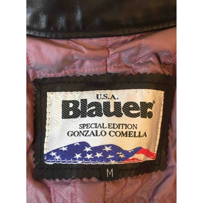 Pre-owned Blauer Leather Jacket In Black