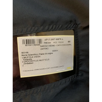 Pre-owned Fendi Grey Mink Jacket