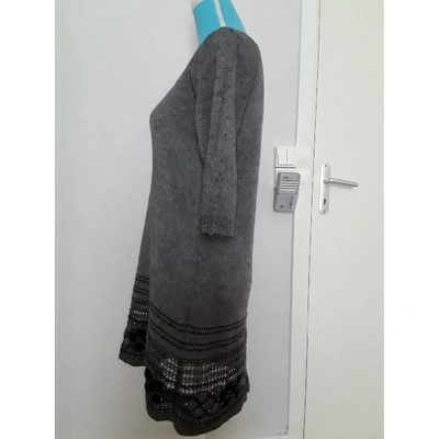 Pre-owned Sandro Mid-length Dress In Grey