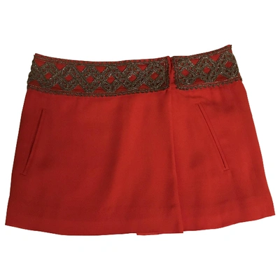 ISABEL MARANT Pre-owned Mini Skirt In Orange