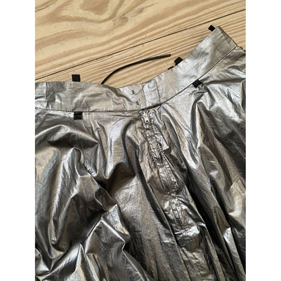 Pre-owned Yang Li Mid-length Skirt In Silver