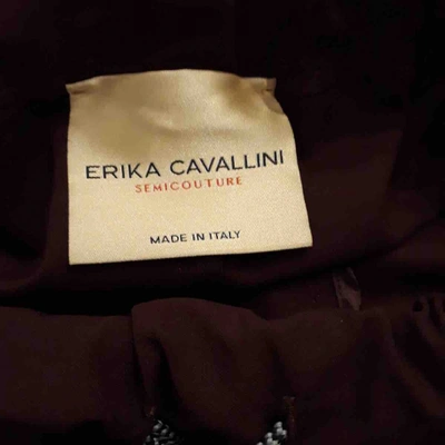 Pre-owned Erika Cavallini Skirt In Burgundy