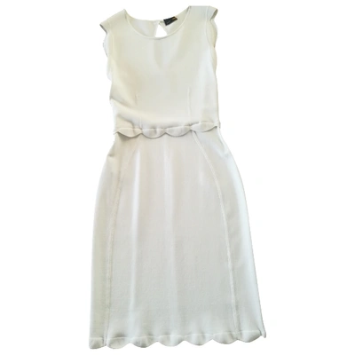 Pre-owned Fendi White Dress