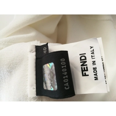 Pre-owned Fendi White Dress