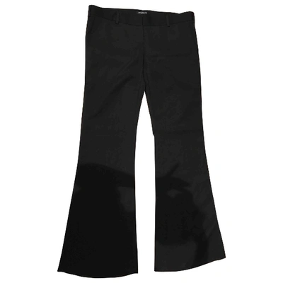 Pre-owned Balmain Black Wool Trousers