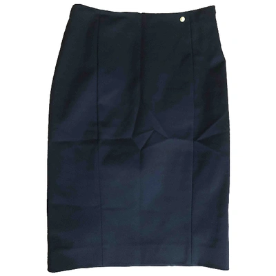 Pre-owned Versus Black Cotton - Elasthane Skirt