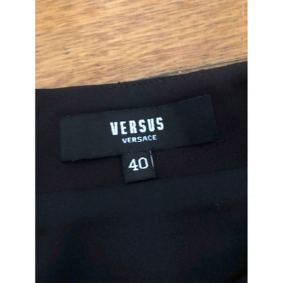 Pre-owned Versus Black Cotton - Elasthane Skirt