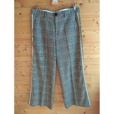 Pre-owned Chloé Stora Brown Wool Trousers