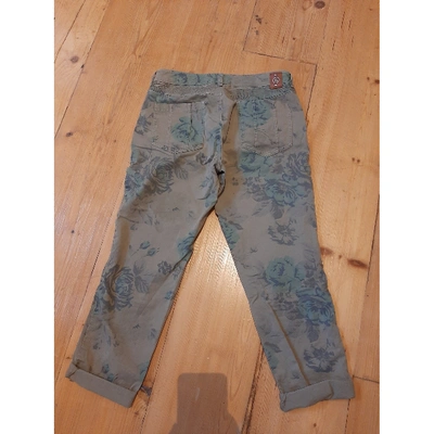 Pre-owned Bogner Green Cotton - Elasthane Jeans