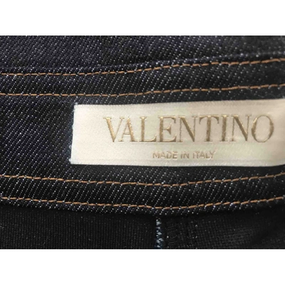 Pre-owned Valentino Blue Denim - Jeans Jumpsuit