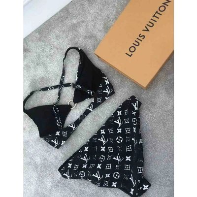 Two-piece swimsuit Louis Vuitton Black size 4 US in Cotton - 25805739