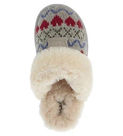Shop Ugg Cozy Knit Heart Slippers In Grey/other