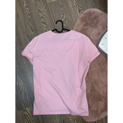 Pre-owned Just Cavalli Pink Cotton Top