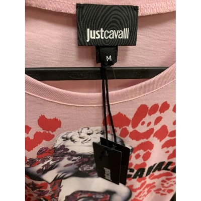 Pre-owned Just Cavalli Pink Cotton Top