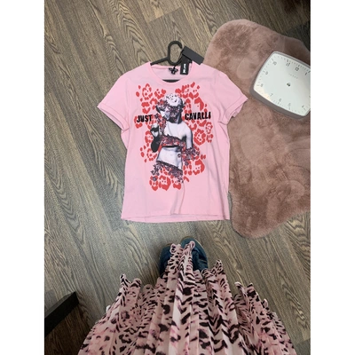 Pre-owned Just Cavalli Pink Cotton Top