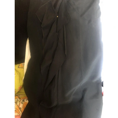 Pre-owned Diesel Silk Mini Dress In Black