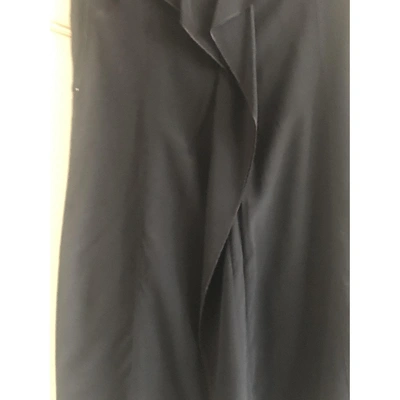 Pre-owned Diesel Silk Mini Dress In Black