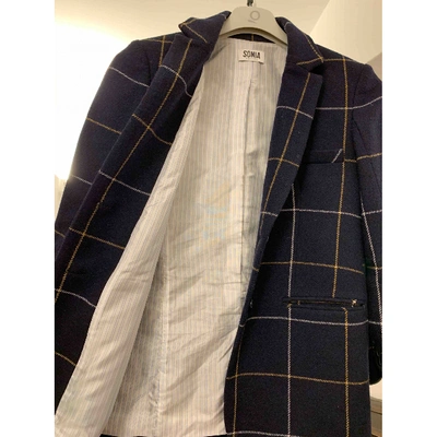 Pre-owned Sonia By Sonia Rykiel Wool Blazer In Blue