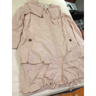 Pre-owned Roberto Cavalli Pink Polyester Coat