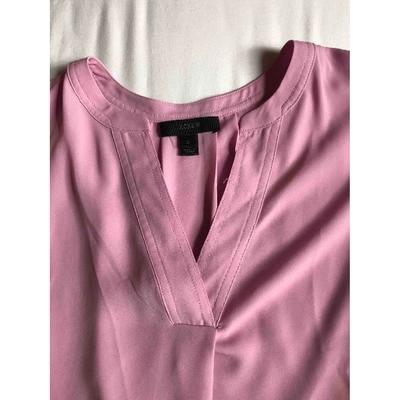 Pre-owned Jcrew Pink Polyester Top