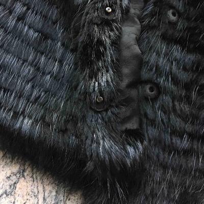 Pre-owned Fendi Black Mink Coat