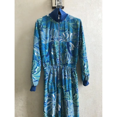 Pre-owned Dolce & Gabbana Blue Cotton Jumpsuit